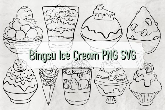 Bingsu Ice Cream PNG SVG: A Designer's Review