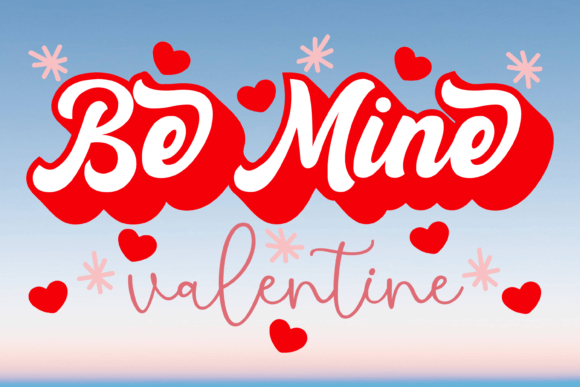 Retro Be Mine Valentine SVG PNG: A Designer's Review