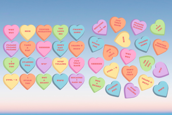 Review: Candy Hearts Valentines Day Svg for Embroidery