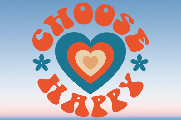 Review: Choose Happy Hearts Boho Retro Svg Png for Embroidery