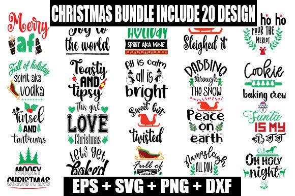 Review: Christmas Bundle With 20 Festive Designs