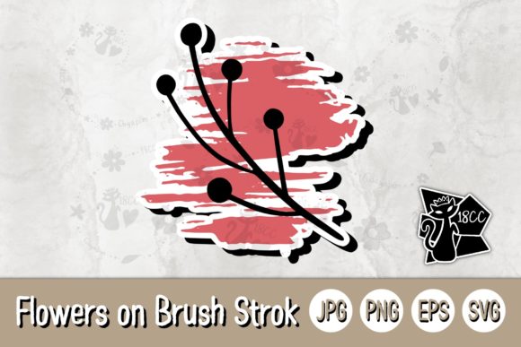 Review: Flowers on Brush Stroke SVG for Embroidery