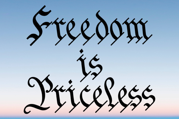 Review: Freedom is Priceless Patriotic Svg Png for Embroidery