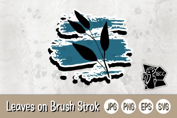 Review: Leaves on Brush Stroke SVG for Embroidery