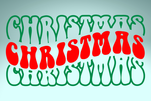 Review: Wavy Retro Christmas Xmas SVG Png for Embroidery